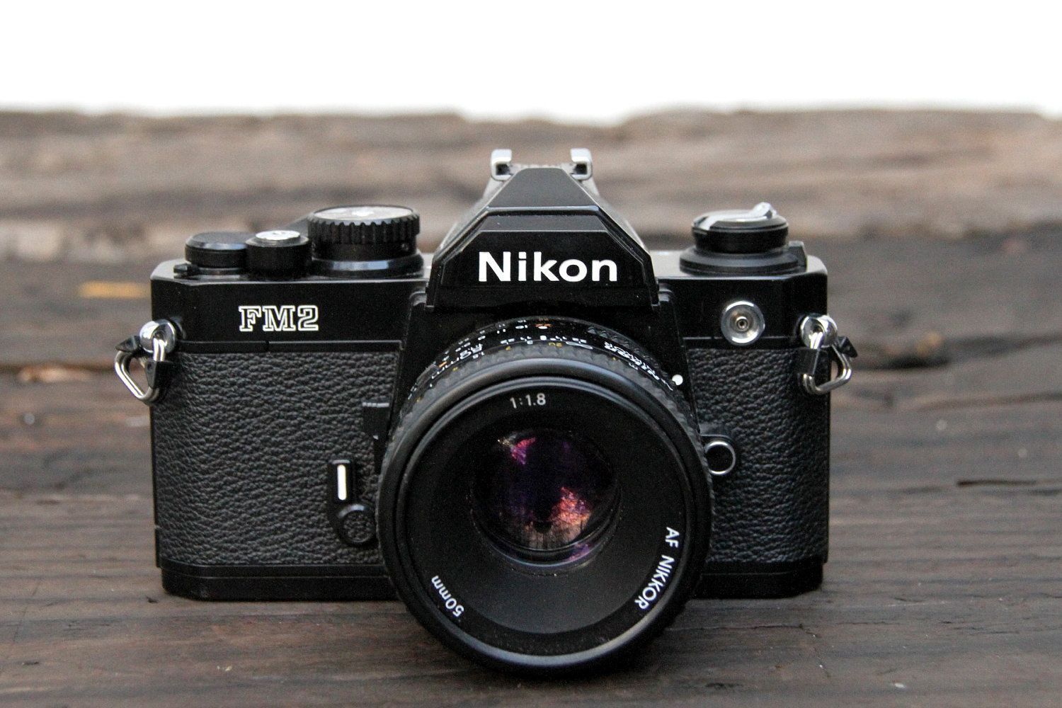 nikon fm2 reflex 35mm - Color Negro