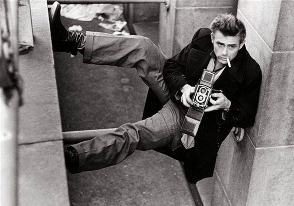 James Dean y su Cámara Rolleiflex